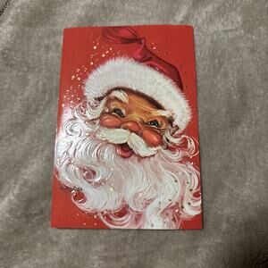 Vintage Used Santa Claus Christmas Card